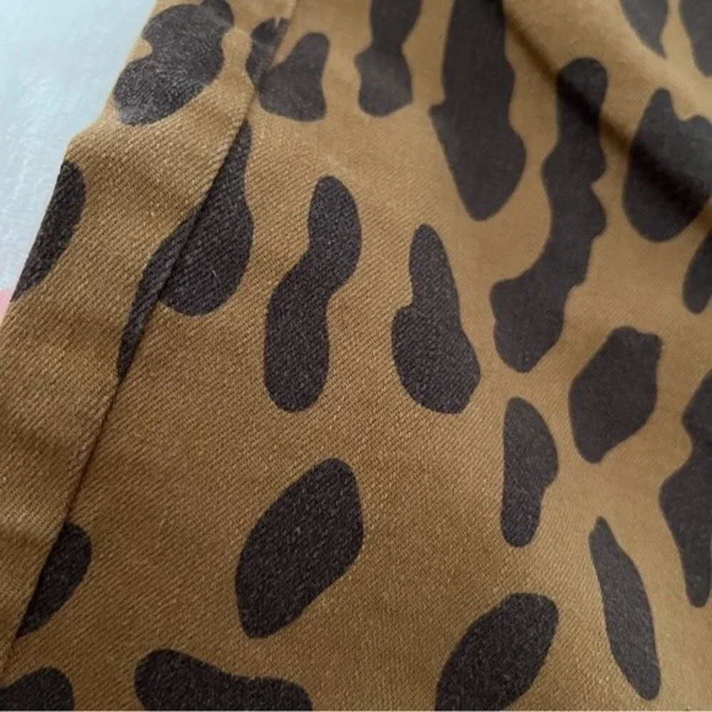 L'Agence Margot Leopard Print Skinny Crop Jeans, Size 28 NWOT